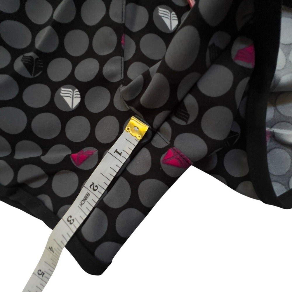 TYR Red Line Grey Polka Dot 3.5" Boardshort Pockets Pink Drawstring Small Sporty - Picture 7 of 8